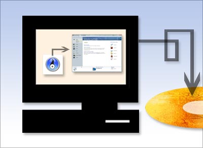 Burn a disc image file